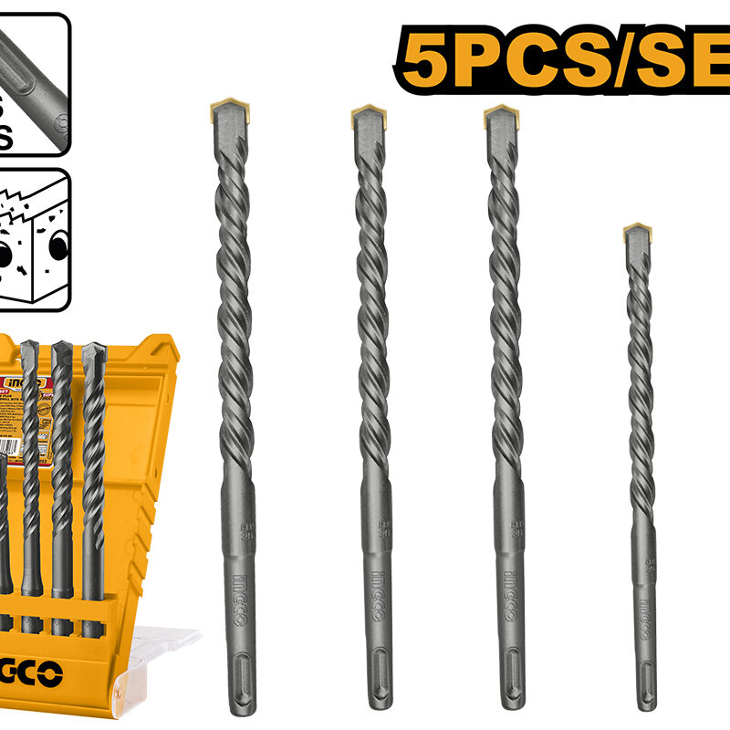 AKD2052 - JUEGO DE MECHAS SDS+ 5 piezas 6 a 12mm