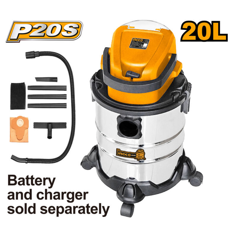 CVLI2005E - ASPIRADORA 20V - 20L - ACERO INOX