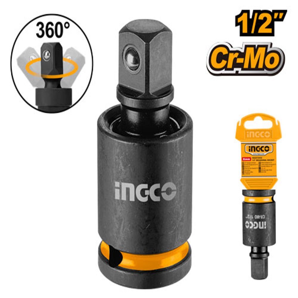 ADAPTADOR IMPACTO GIRATORIO ARTICULADO 1/2 INGCO - Imagen 2