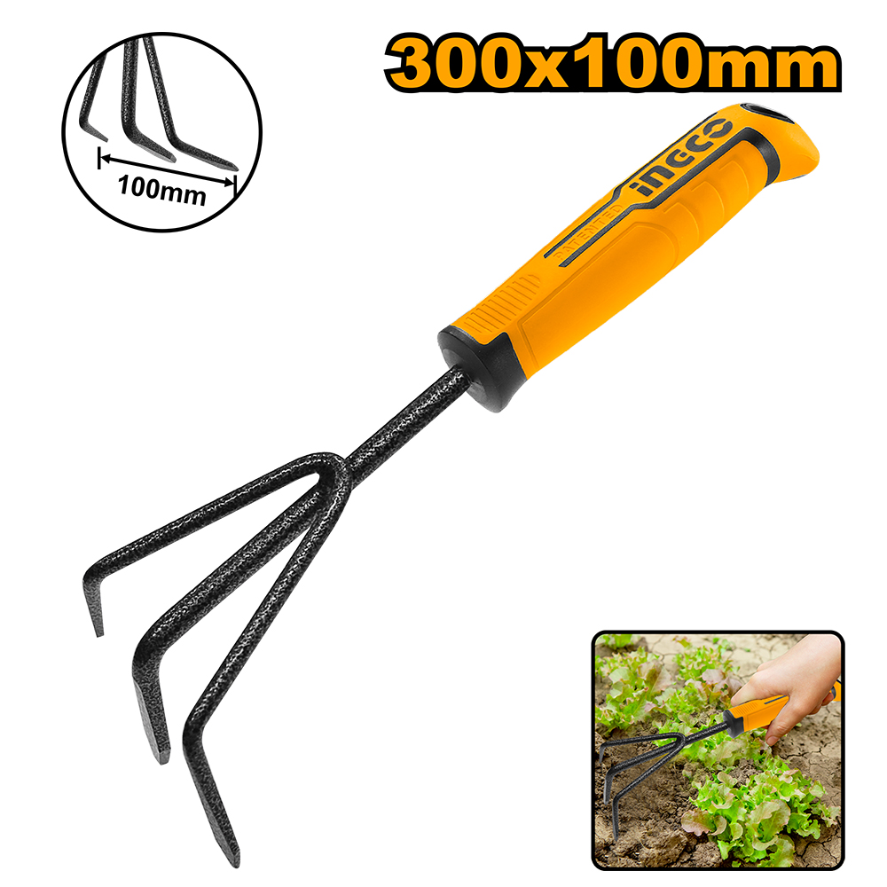 Rastrillo Fino Para Jardin 100 Mm HGR1008 Ingco