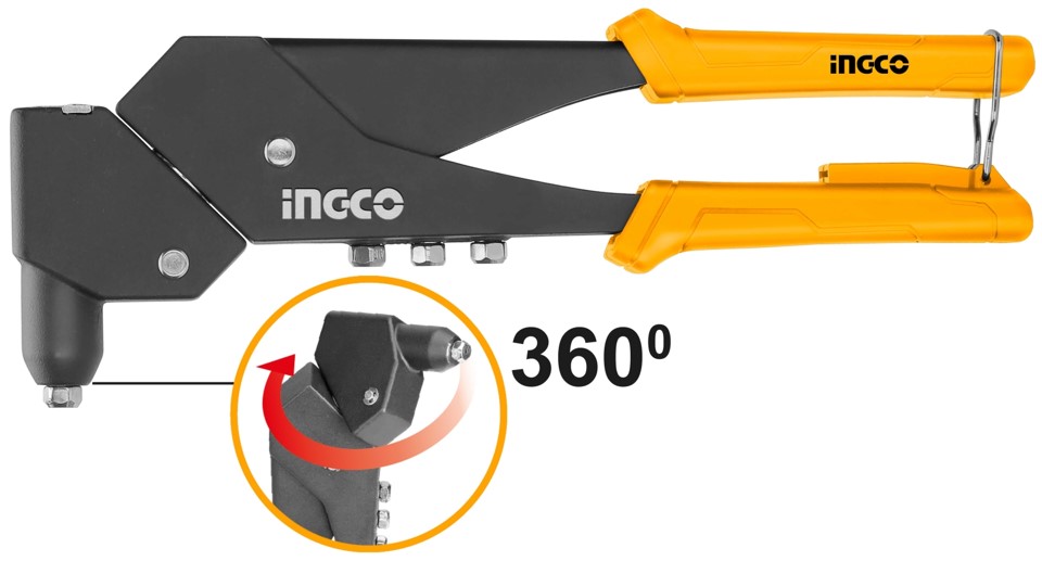 Remachadora Industrial 10,5"  2,4 A 4,8Mm Cabeza Movil 360° SHHR106 Ingco