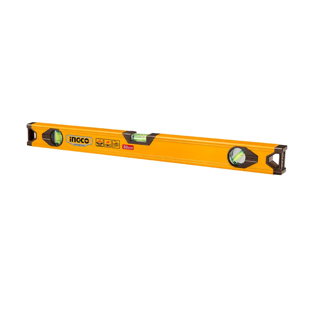 Nivel Aluminio 80 Cm. 2 Burbujas HSL18080 Ingco
