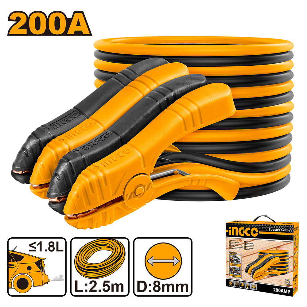 Pinza Cable Arrancador Ingco 200Amp HBTCP2001 Ingco