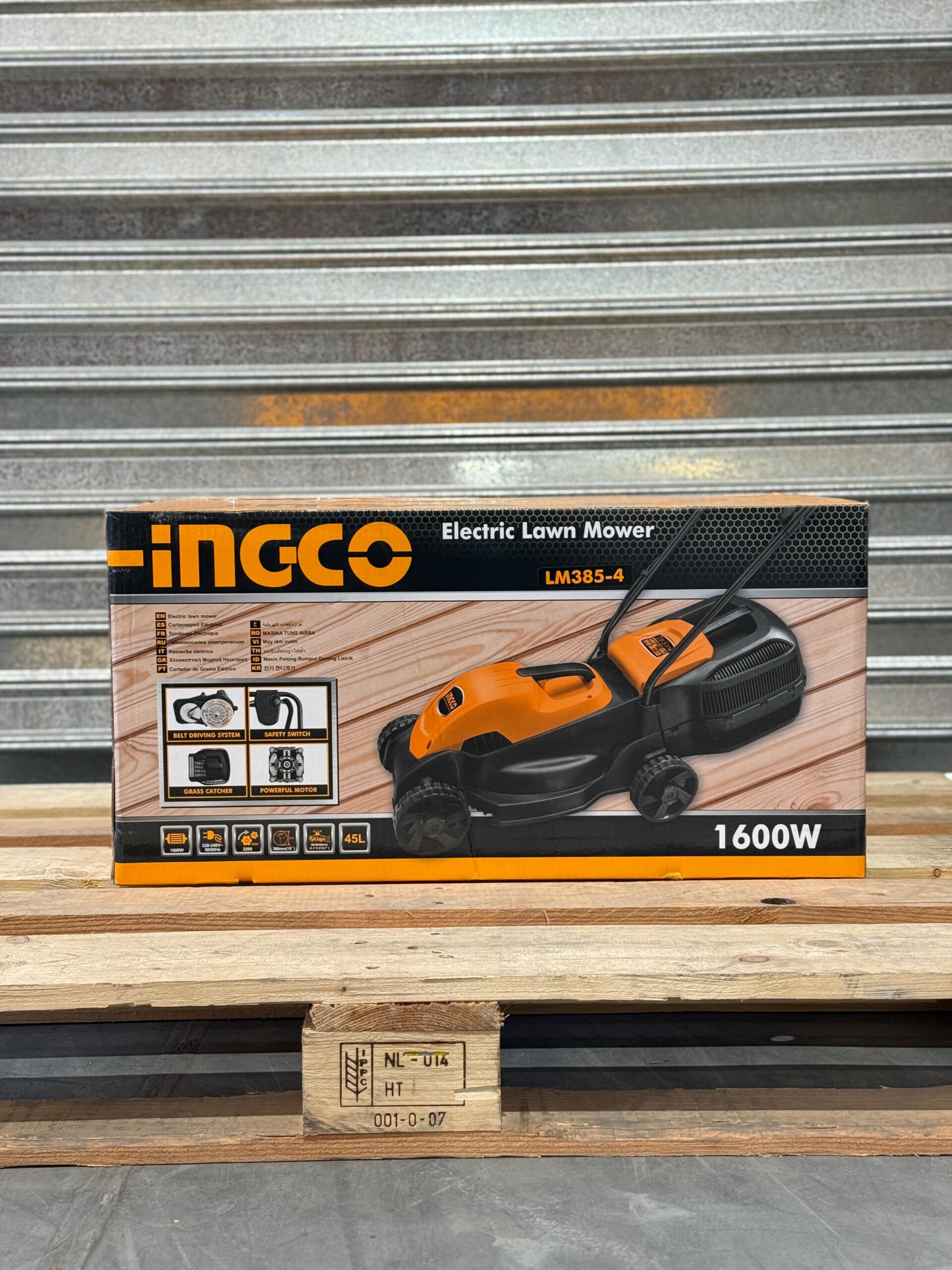 Cortadora Cesped 1600W 38Cm LM385-4 Ingco