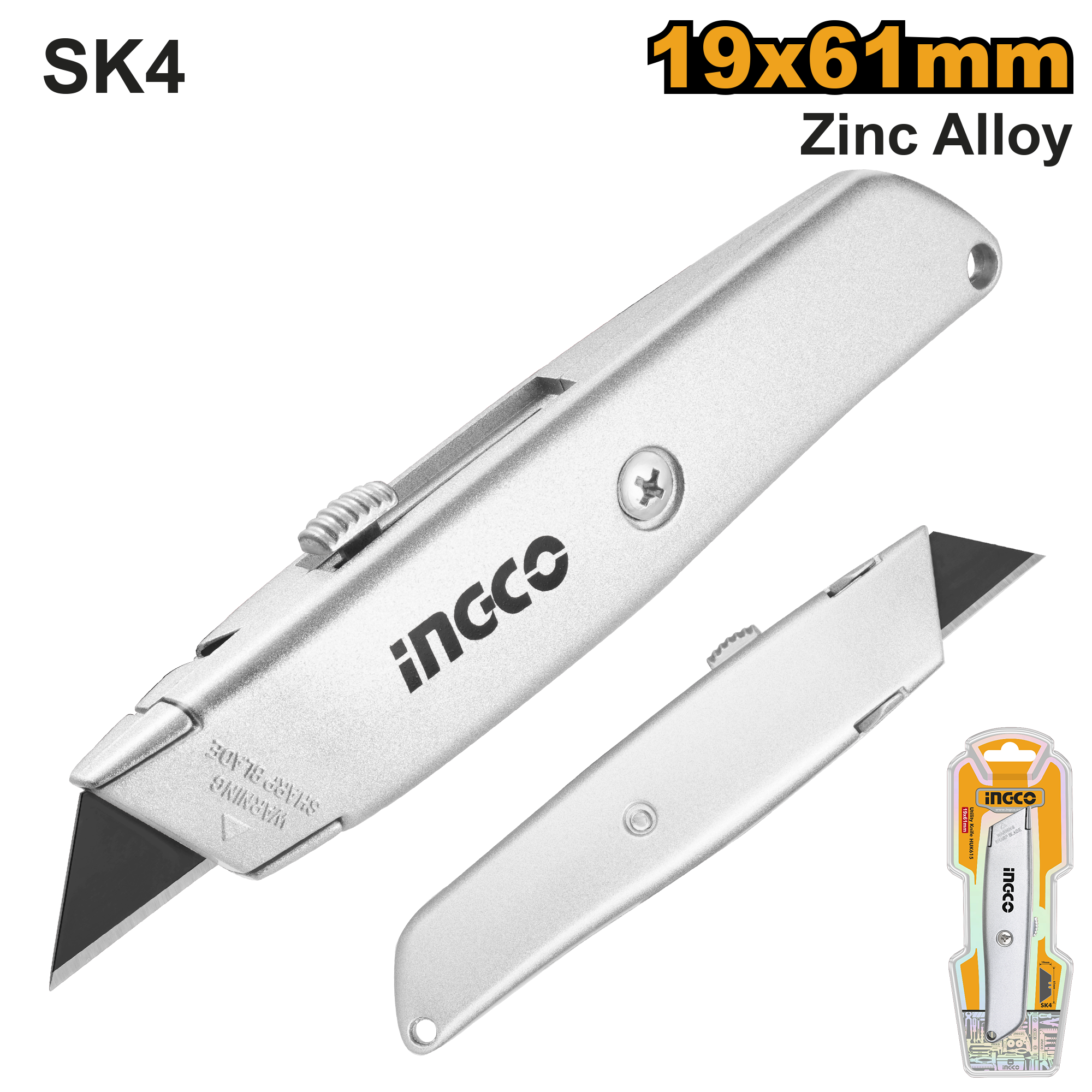 Trincheta 61Mmx19Mmx0.6 HUK615 Ingco