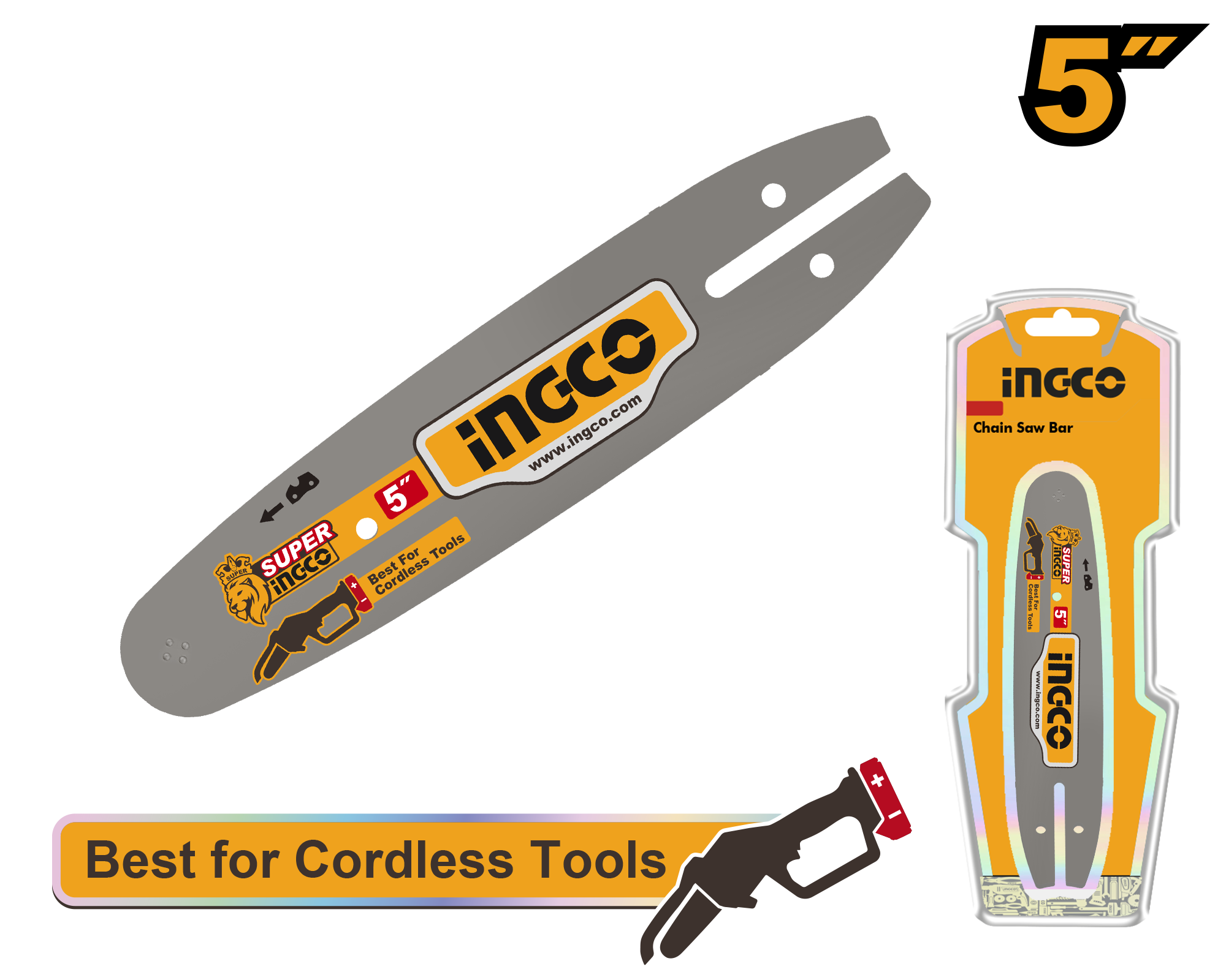Espada 5" Para Mini Motosierra  AGSB50501 Ingco