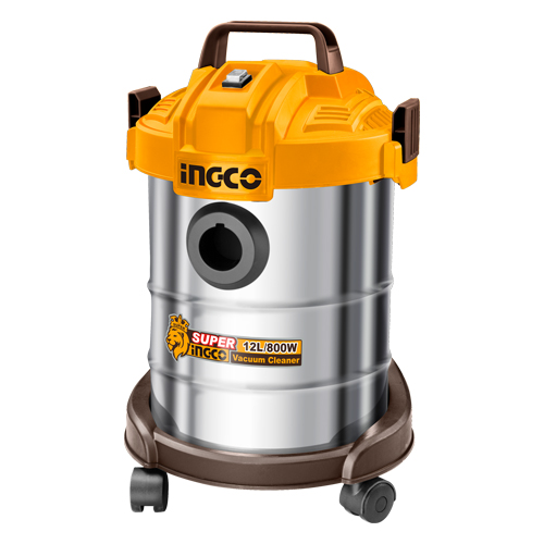 Aspiradora 12Lts 800W 220V - Tanque Acero Inoxidable VC14122-4 Ingco