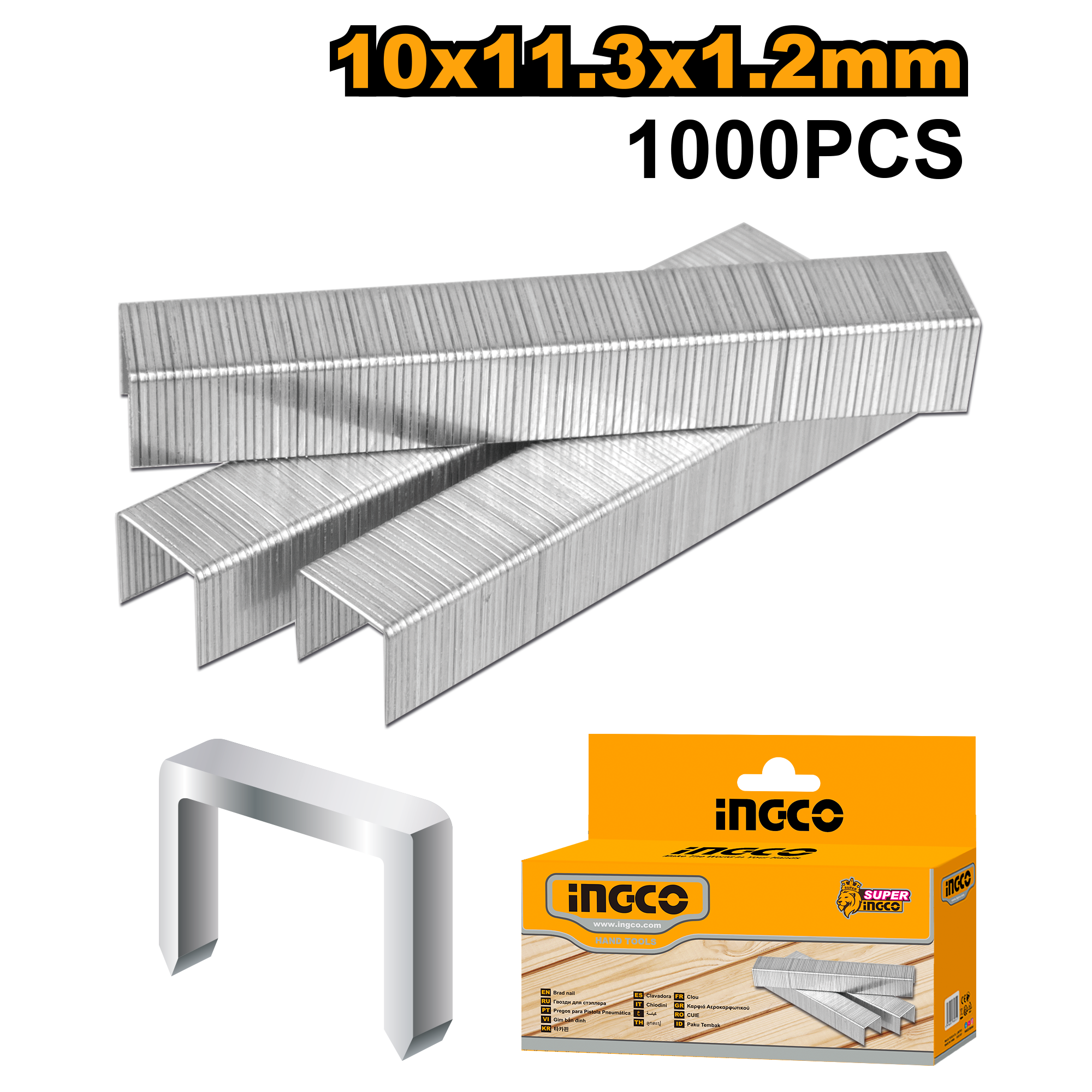 Grapa 10Mm Para Hsg1404/405 X 1000 Unidades STS0210 Ingco
