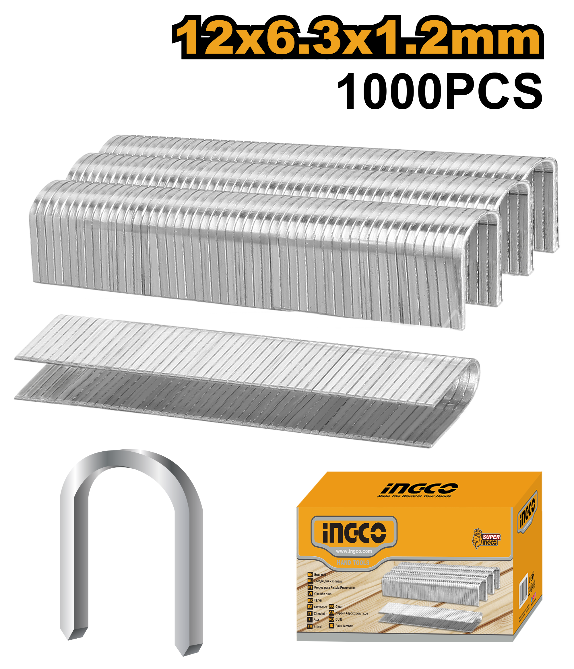 Grapa 10Mm Para Hsg1405 X 1000 Unidades STS0412 Ingco