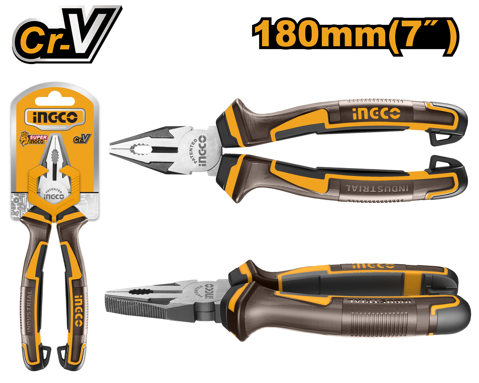 Pinza Universal 7" Ingco Cr-V HCP28188 Ingco