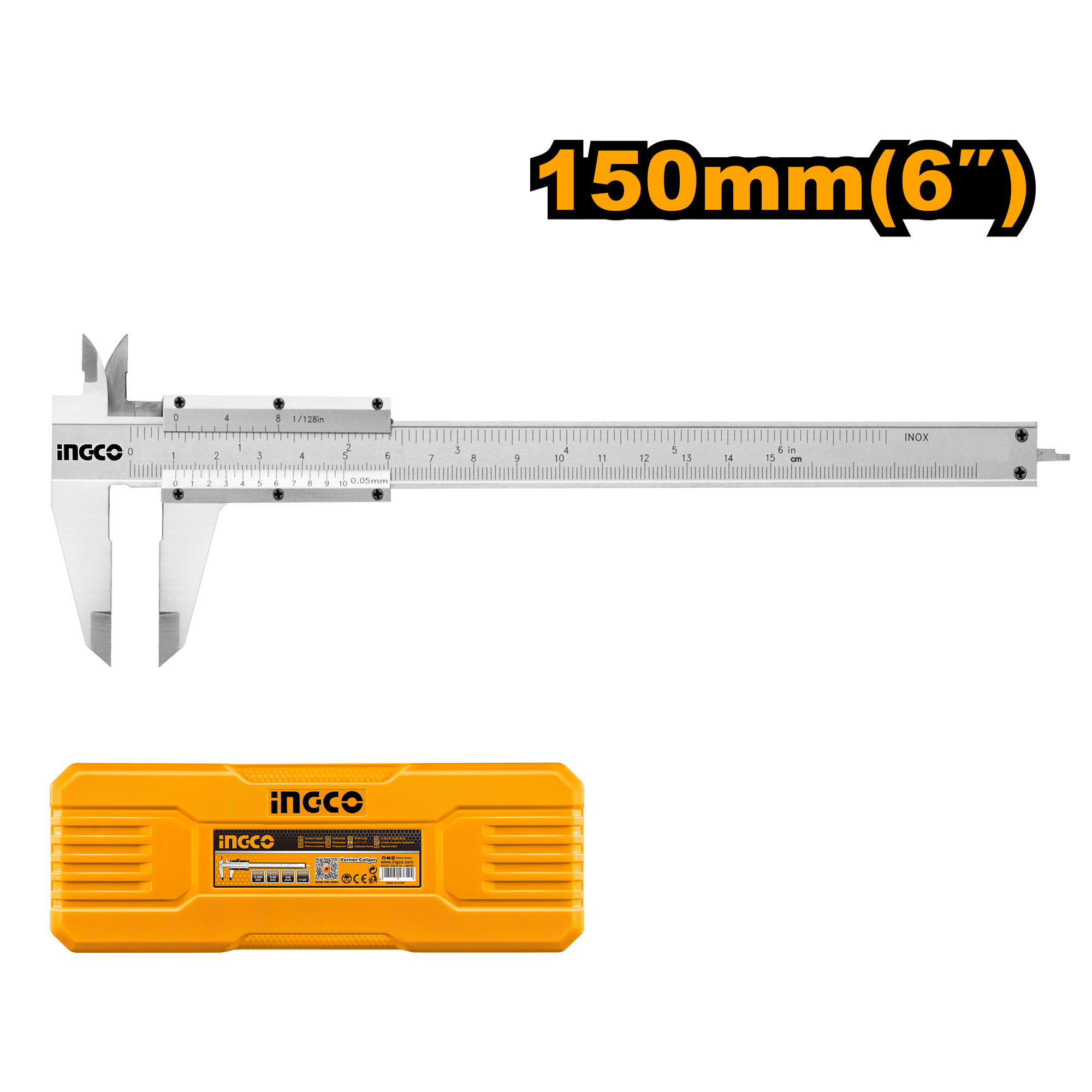 Calibre Acero 150Mm Con Estuche Plastico HVC01150 Ingco