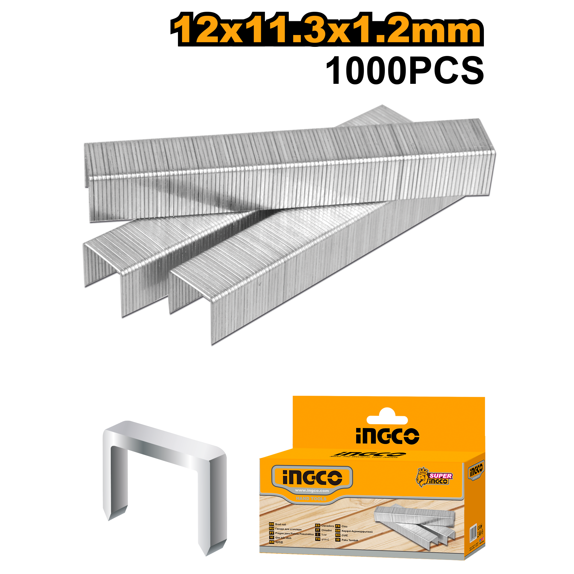 Grapa 12Mm Para Hsg1404/405 X 1000 Unidades STS0212 Ingco