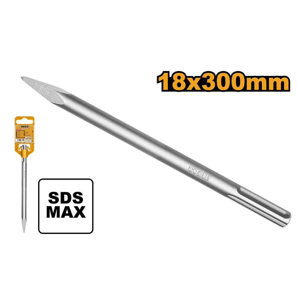 Cincel 18X300Mm Sds Max Punta DBC0212801 Ingco